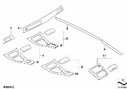 INDIVIDUAL WOOD TRIM COVERS diagram for BMW 3 Series E92 LCI 325xi