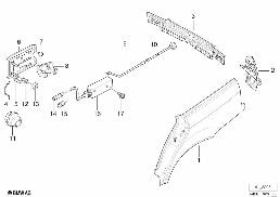 SIDE PANEL/TAIL TRIM diagram for BMW 3 Series E36 328i