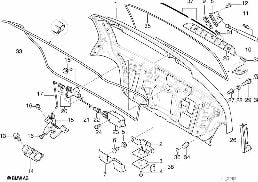 TRUNK LID/CLOSING SYSTEM diagram for BMW 3 Series E36 328i