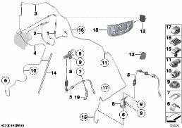 BRAKE PIPE, FRONT diagram for BMW X1 E84 20i