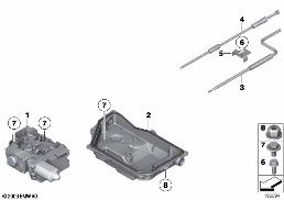 Freno di stazionamento/unità regolazione diagram for BMW Rolls-Royce Phantom RR1 Phantom