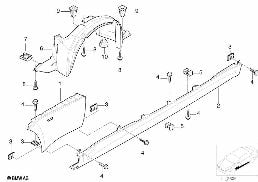 FRONT SIDE PANEL/ENTRANCE diagram for BMW Z3 E36 M