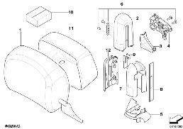 SEAT, FRONT, HEAD RESTRAINT diagram for BMW 6 Series E64 630i