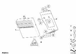 AMPLIFIER / HOLDER HIFI SYSTEM diagram for BMW 1 Series E81 118i