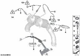 氧傳感器/安裝件 diagram for BMW X5 E70 M