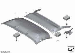 HEADLINING diagram for BMW Z4 E89 35i