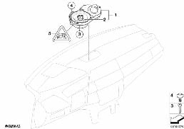 Ind. audiosystém přístrojová deska diagram for BMW X6 E71 35dX