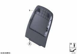 FRONT SEAT BACKREST FRAME/REAR PANEL diagram for BMW Z4 E89 18i