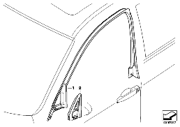 Okenní mechanismus dveří přední