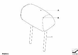 INDI. HEADREST, REAR LATERAL, LC diagram for BMW 3 Series E91 LCI 325i
