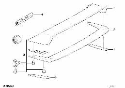 車尾葉片 M3 GT diagram for BMW 3 Series E36 M3