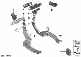 AIR DUCT diagram for BMW X1 E84 28iX
