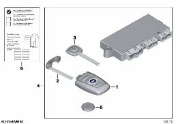 RADIO REMOTE CONTROL diagram for BMW 5 Series F07 GT 550iX 4.0