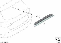 THIRD STOPLAMP diagram for BMW X1 E84 20i