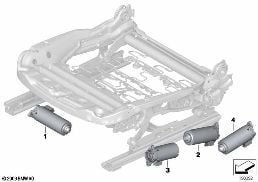 SEAT, FRONT, ELECTRICAL AND MOTORS diagram for BMW 3 Series E92 LCI 328xi