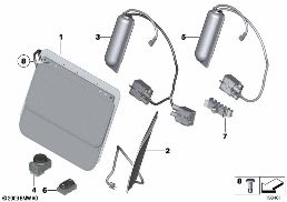 F シート ランバー サポート diagram for BMW X3 F25 20dX