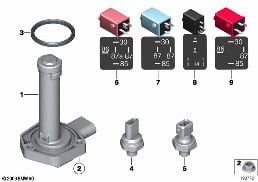 Capteurs et relais diagram for BMW 5 Series F18 520Li