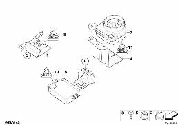 ALARM SYSTEMS diagram for BMW Z4 E85 2.5i