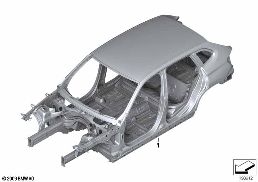 BODY SKELETON diagram for BMW X1 E84 18i
