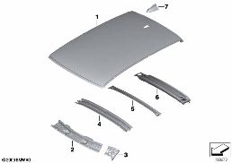 ROOF diagram for BMW X1 E84 18i