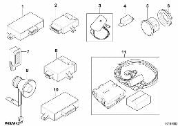 雙向通話裝置 / 車窗加熱 diagram for BMW 5 Series E60 530i