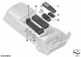 SEPARATE COMPONENTS FOR REAR TELEPHONE