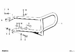 MOUNTING PARTS F REAR PROTECTION BAR