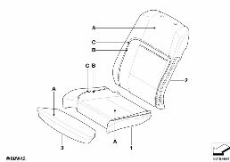 INDIVIDUAL COVER, LEATHER COMFORT SEAT diagram for BMW X6 E71 50iX