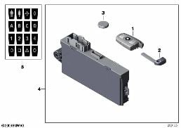 RADIO REMOTE CONTROL diagram for BMW X1 E84 18i