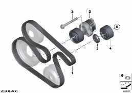 BELT DRIVE WATER PUMP/ALTERNATOR