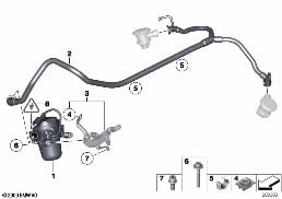 EMISSION CONTROL-AIR PUMP diagram for BMW 7 Series F02 760Li