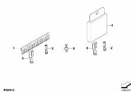 Różne łączniki grzebieniowe diagram for BMW MINI R50 Cooper