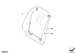 INDIVID. REAR PANEL BASIC /SPORTS SEAT diagram for BMW X6 E71 50iX
