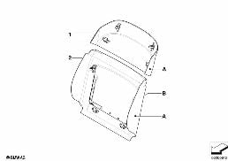 INDIVID. REAR PANEL,LEATHER COMFORT SEAT diagram for BMW X6 E71 50iX