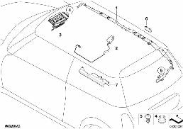 Airbag diagram for BMW MINI R56 One