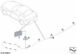 SINGLE PARTS F ANTENNA-DIVERSITY diagram for BMW Z4 E89 30i