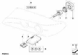 HEADLIGHT, ELECTRONIC PARTS, XENON LIGHT diagram for BMW X3 E83 3.0d