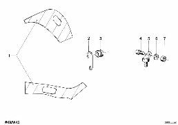 Gabarit de pare-cylindre diagram for BMW R 65, R 65 RT, R 80, R 80 RT (85-95) 65