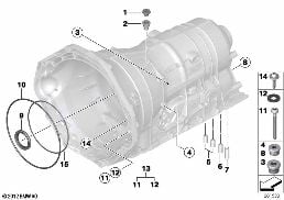 GA6HP26Z Obudowa el. dod. diagram for BMW 7 Series E65 745i