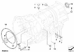 GA6HP26Z HOUS. ATTACHM. PARTS, AWD diagram for BMW X6 E71 M