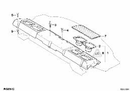 SINGL.PARTS SUBWOOFERBOX TOP-HIFI SYSTEM diagram for BMW 7 Series E38 740i