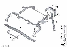 Struttura elementi singoli diagram for BMW X6 E72 Hybrid Hybrid X6