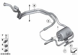 ACTIVATED CHARCOAL FILTER/FUEL VENTILAT diagram for BMW Z4 E89 35i