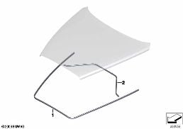 Cofano anteriore guarnizioni diagram for BMW Rolls-Royce Phantom RR11 Phantom