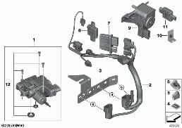 SCR pompa/filtre/montaj parçaları diagram for BMW X5 E70 LCI 35dX