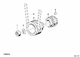 Keilriementrieb diagram for BMW 3 Series E30 M3