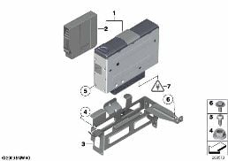 Zmieniarka CD / Uchwyt diagram for BMW X1 E84 20d