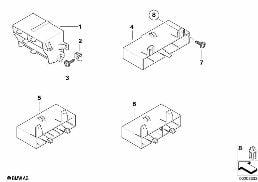 BRACKET F BODY CONTROL UNITS AND MODULES diagram for BMW 3 Series E90 318d