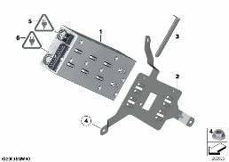 Wzmacniacz/Uchwyt systemu Harman Kardon diagram for BMW X1 E84 20d