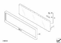 LICENSE PLATE BRACKET, SELF-ILLUMINATED diagram for BMW 3 Series E90 318i